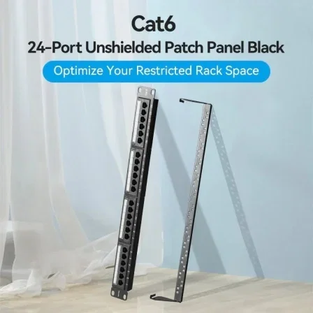 Vention Patch Panel KGCB0 24 Puertos Cat.6 Negro Vention Patch Panel KGCB0 24 Puertos Cat.6 Negro